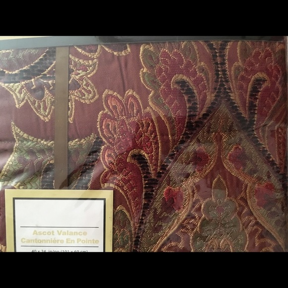 3 Brand New 40”x24” Woven Jacquard Window Valances - Picture 4 of 5